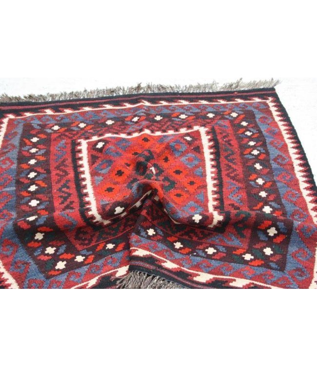 Hand Woven Afghan Wool Kilim Area Rug 104x98 cm