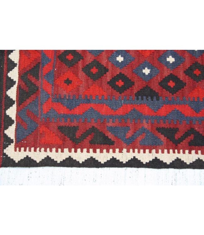 Handgemaakt Oosters Kelim Wol Vloerkleed 97x86 cm