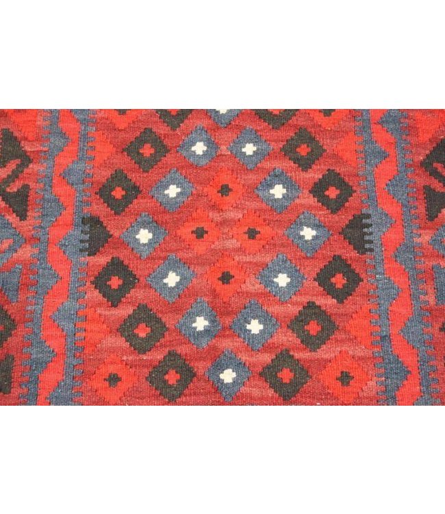 Hand Woven Afghan Wool Kilim Area Rug 97x86 cm