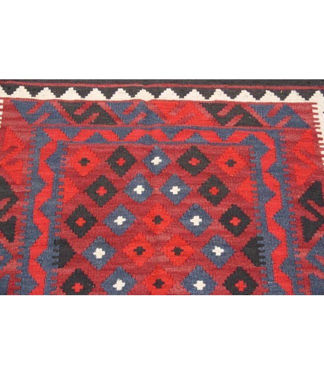 Hand Woven Afghan Wool Kilim Area Rug 97x86 cm