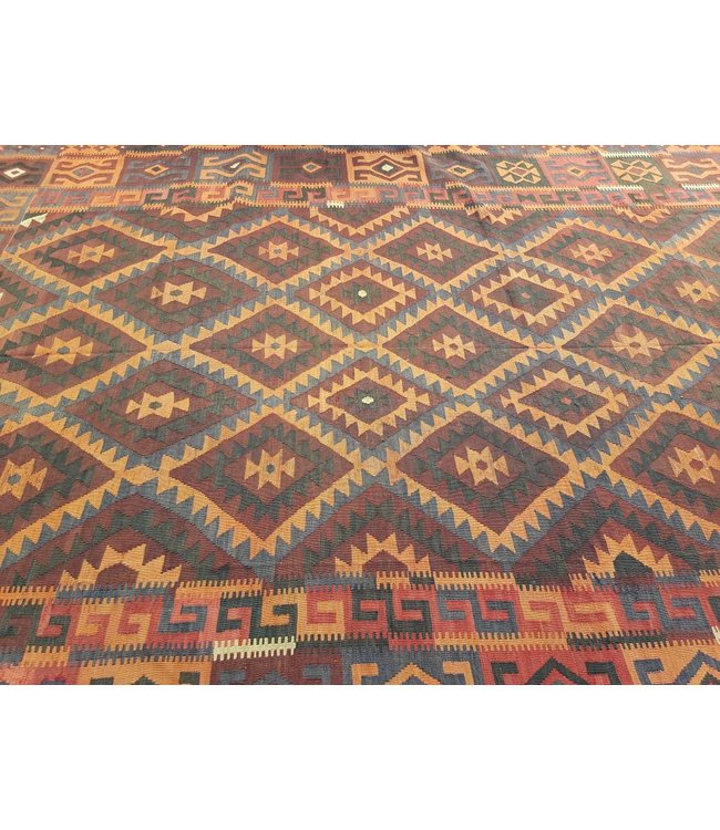 Hand Woven Afghan Wool Kilim Area Rug 460x274 cm