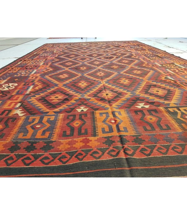 Hand Woven Afghan Wool Kilim Area Rug 460x274 cm