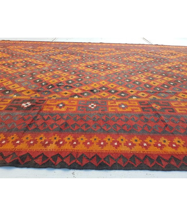 Hand Woven Afghan Wool Kilim Area Rug 472x270 cm