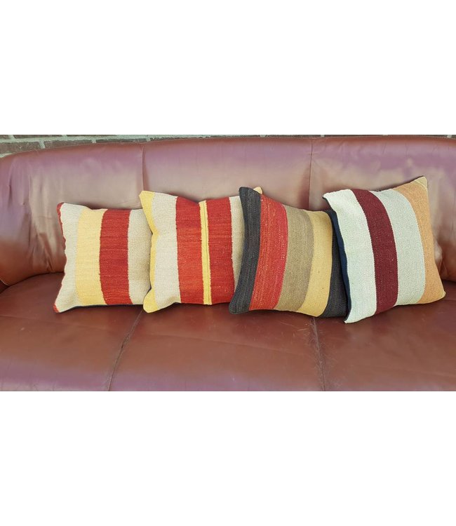 4x kelim kussens 45x45 cm met vulling