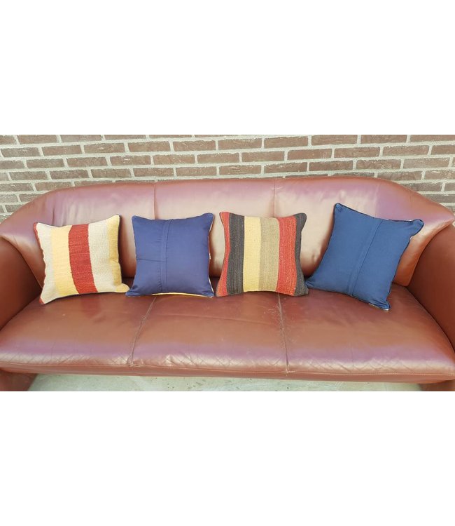 4x kelim kussens 45x45 cm met vulling