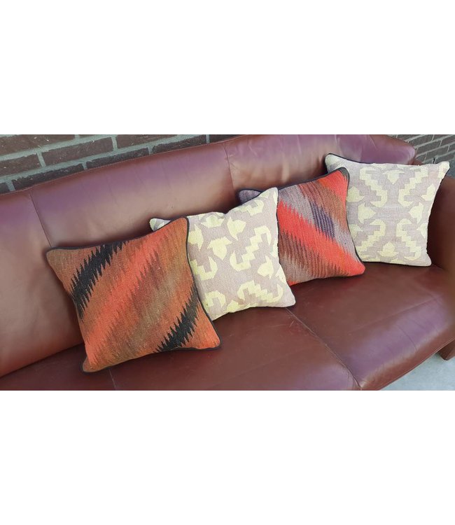 4x kilim cushions ca 45x45 cm with filling