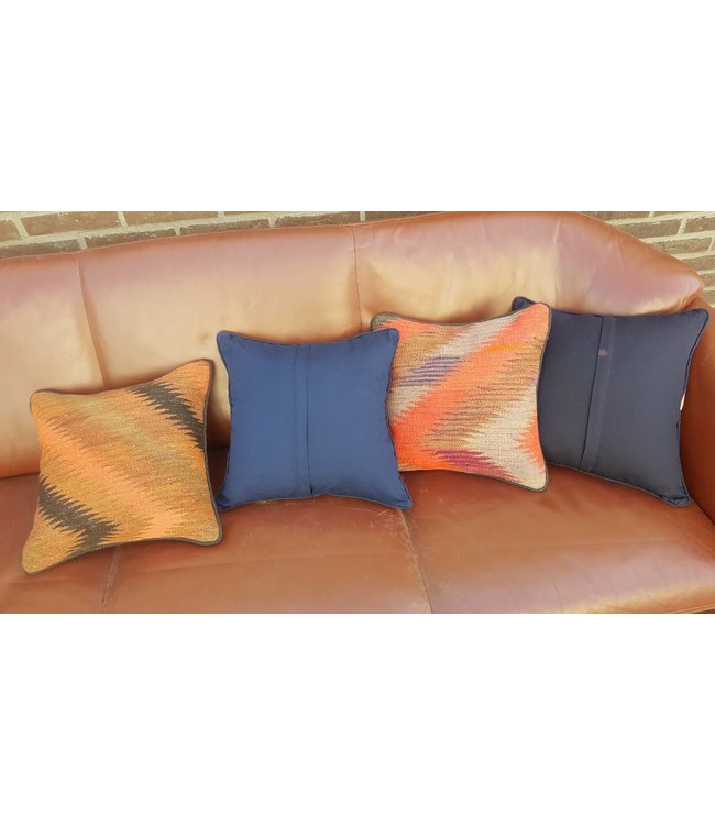 4x kelim kussens 45x45 cm met vulling