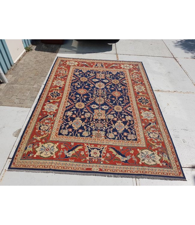 Handgeweven Sumak kelim 369x271 cm