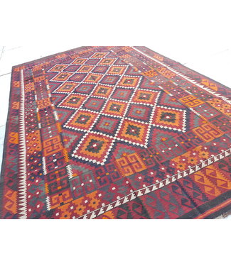 Hand Woven Afghan Wool Kilim Area Rug 439x273 cm