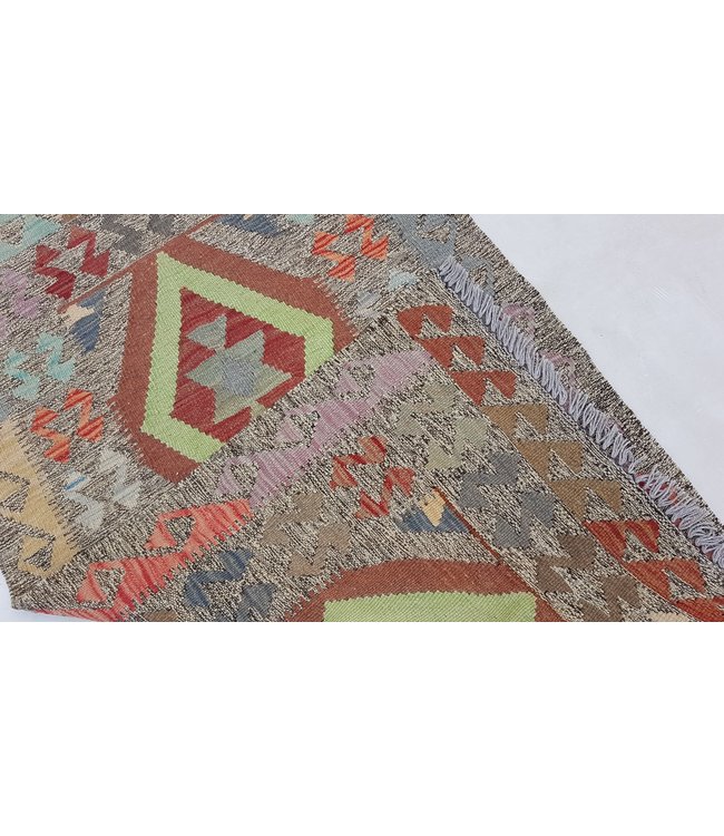 Hand Woven Afghan Wool Kilim Area Rug 125 x 77 cm
