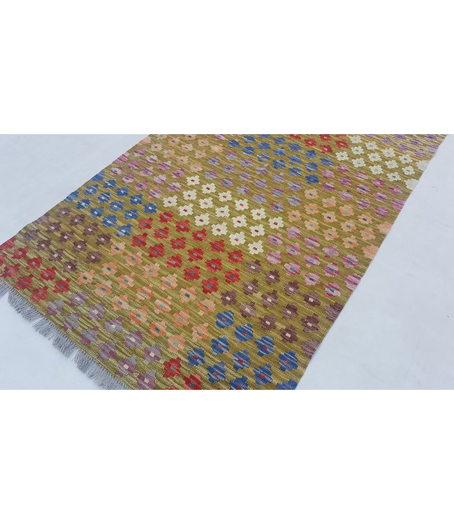 Handgewebte Orientalisch Wolle Kelim Teppich 155 x 103 cm