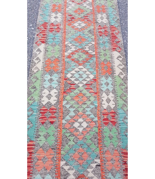kelim rug 381x90 cm