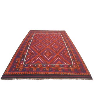 Hand Woven Afghan Wool Kilim Area Rug 405x272 cm