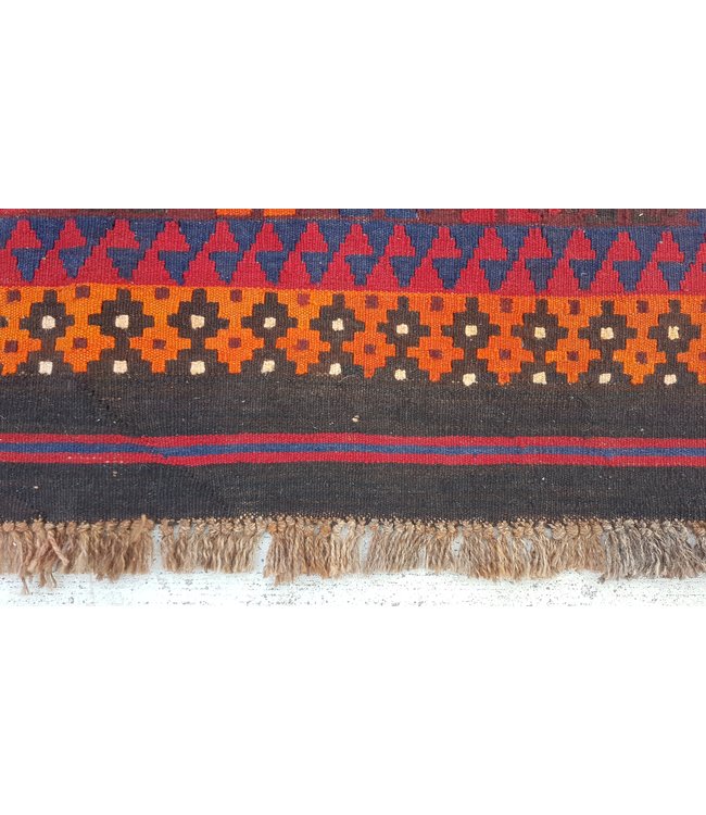 Handgewebte Orientalisch Wolle Kelim Teppich 405x272 cm