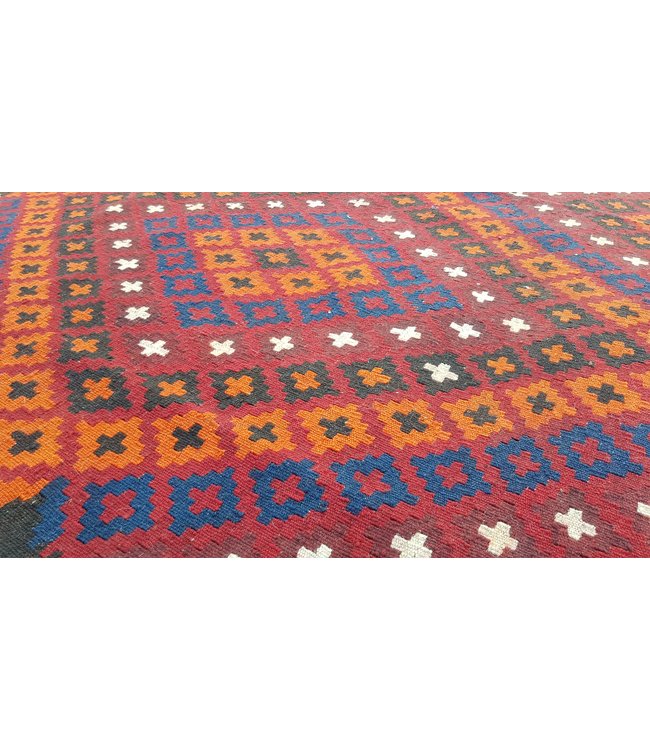 Hand Woven Afghan Wool Kilim Area Rug 405x272 cm