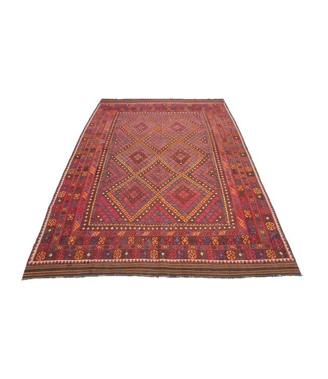 Hand Woven Afghan Wool Kilim Area Rug 460x306 cm