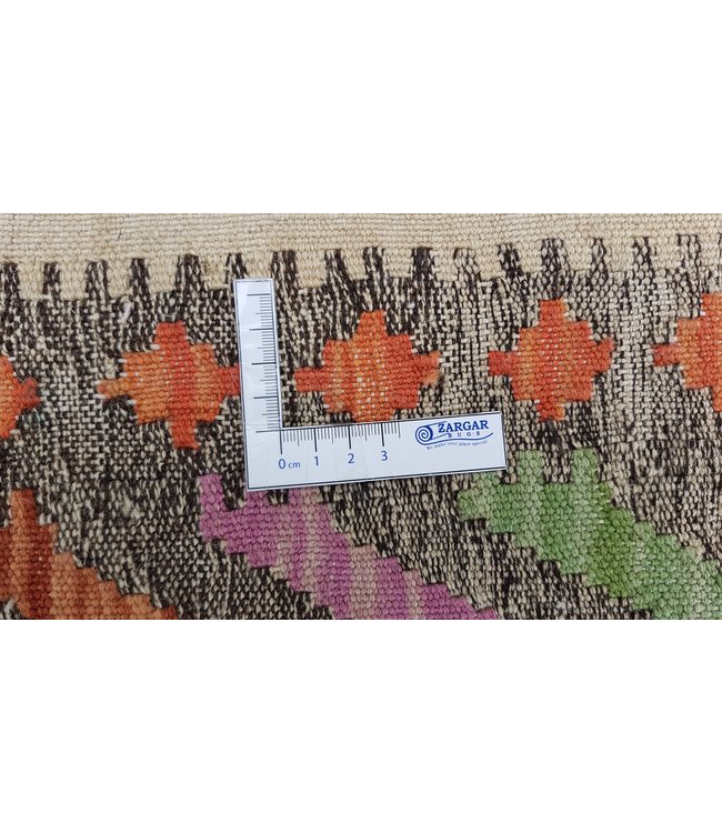 Hand Woven Afghan Wool Kilim Area Rug 122x93 cm