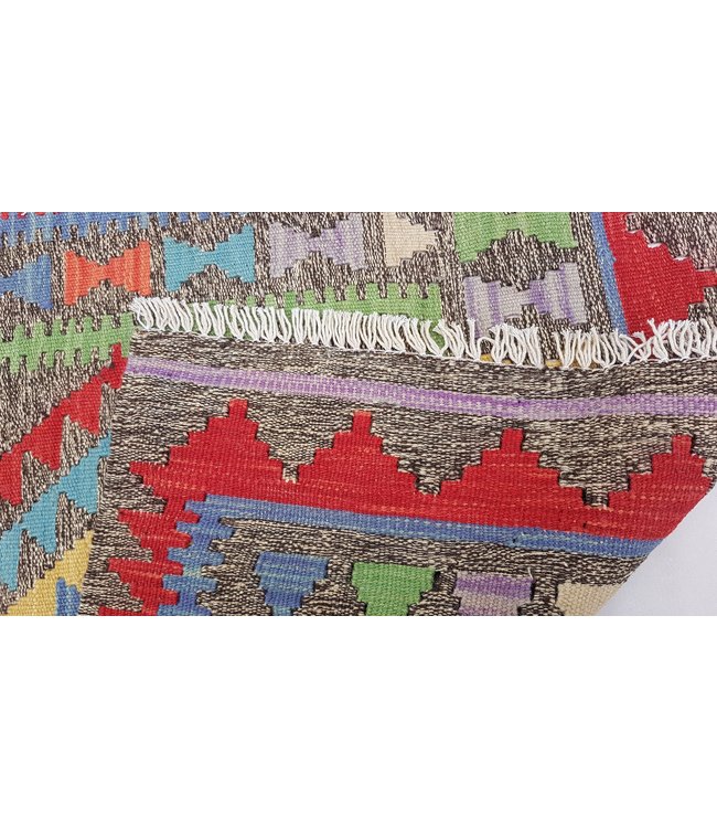 Hand Woven Afghan Wool Kilim Area Rug 118 x 80 cm