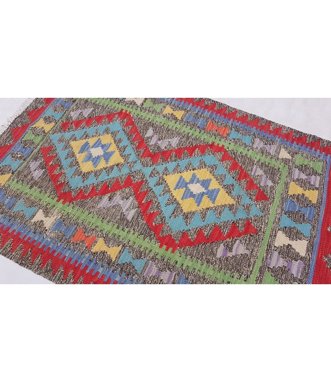 Handgewebte Orientalisch Wolle Kelim Teppich 118 x 80 cm