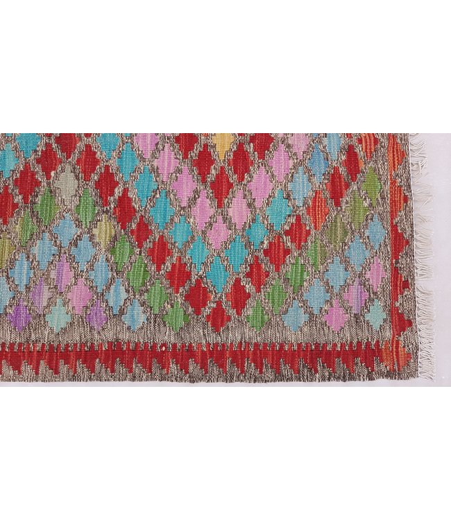 Hand Woven Afghan Wool Kilim Area Rug 119 x 82 cm