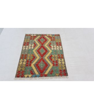 Handgewebte Orientalisch Wolle Kelim Teppich 114 x 89 cm