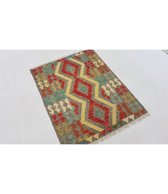 Handgewebte Orientalisch Wolle Kelim Teppich 114 x 89 cm