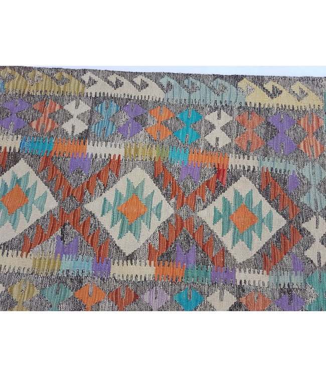 Handgemaakt Oosters Kelim Wol Vloerkleed 128x 90 cm