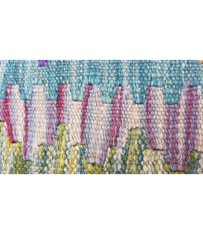 Handgewebte Orientalisch Wolle Kelim Teppich 125 x 81 cm