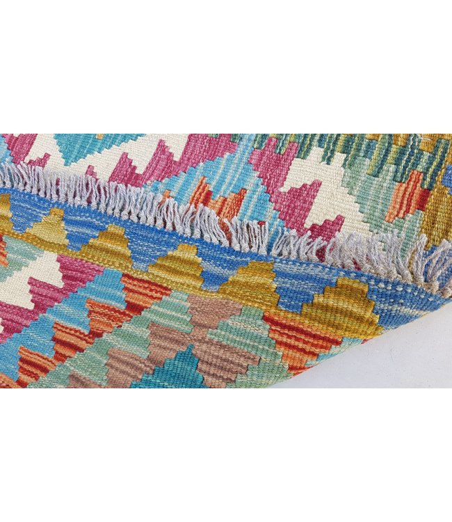 Handgewebte Orientalisch Wolle Kelim Teppich 130 x 77 cm