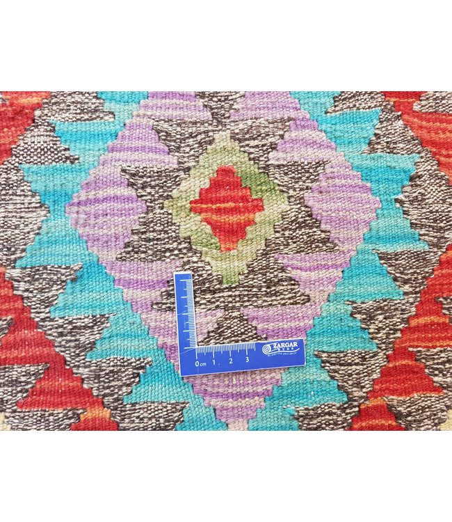 Hand Woven Afghan Wool Kilim Area Rug 295x81cm