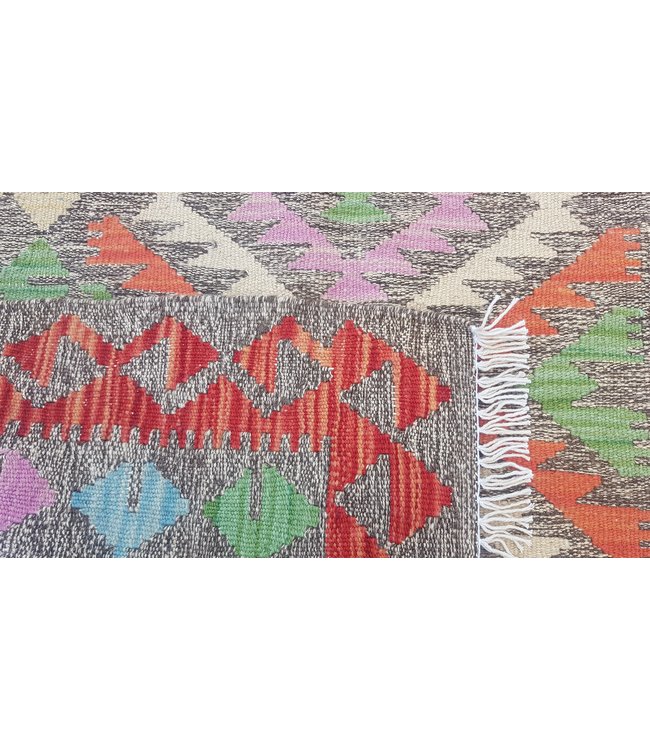 Hand Woven Afghan Wool Kilim Area Rug 120x87 cm