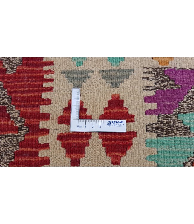 Hand Woven Afghan Wool Kilim Area Rug 116x 81 cm