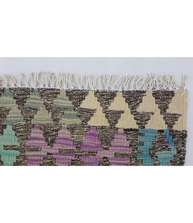 Hand Woven Afghan Wool Kilim Area Rug 125x 90 cm