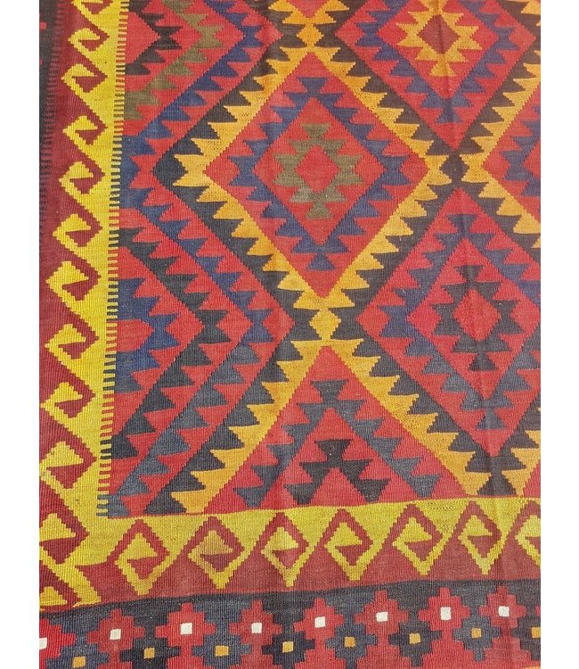 Handgewebte Orientalisch Wolle Kelim Teppich 339 x 231 cm