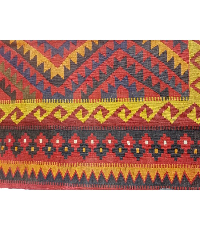 Hand Woven Afghan Wool Kilim Area Rug 339 x 231 cm