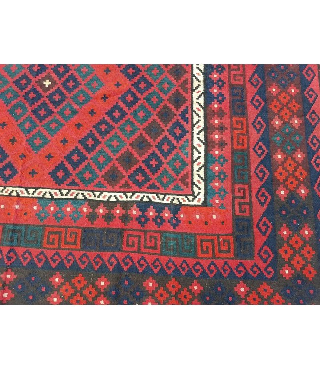 Hand Woven Afghan Wool Kilim Area Rug 402 x 261 cm