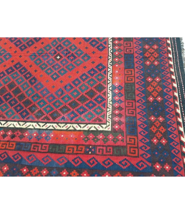 Hand Woven Afghan Wool Kilim Area Rug 402 x 261 cm