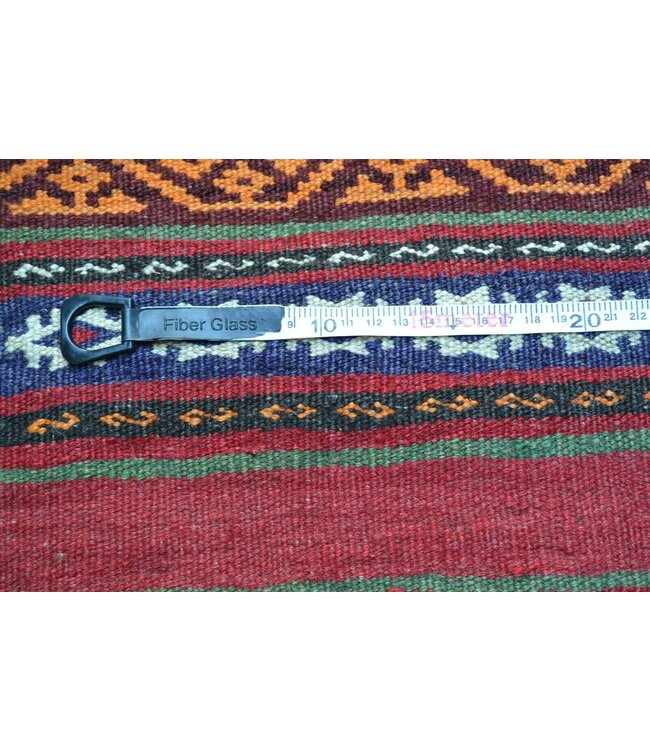 Hand Woven Afghan Wool Kilim Area Rug 442 x 222 cm