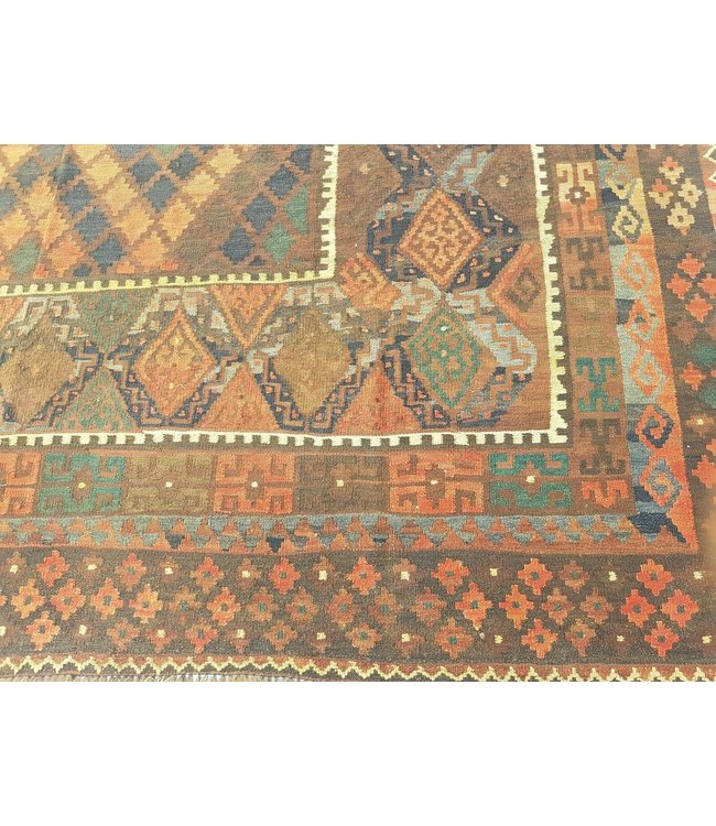 Hand Woven Afghan Wool Kilim Area Rug 507 x 266 cm