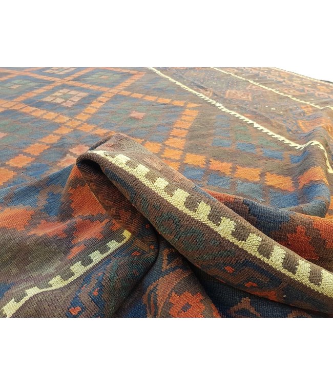 Handgewebte Orientalisch Wolle Kelim Teppich 507 x 266 cm