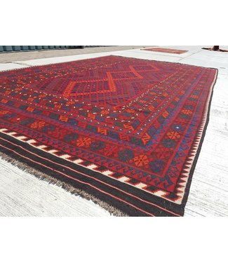 Hand Woven Afghan Wool Kilim Area Rug 414 x 245 cm