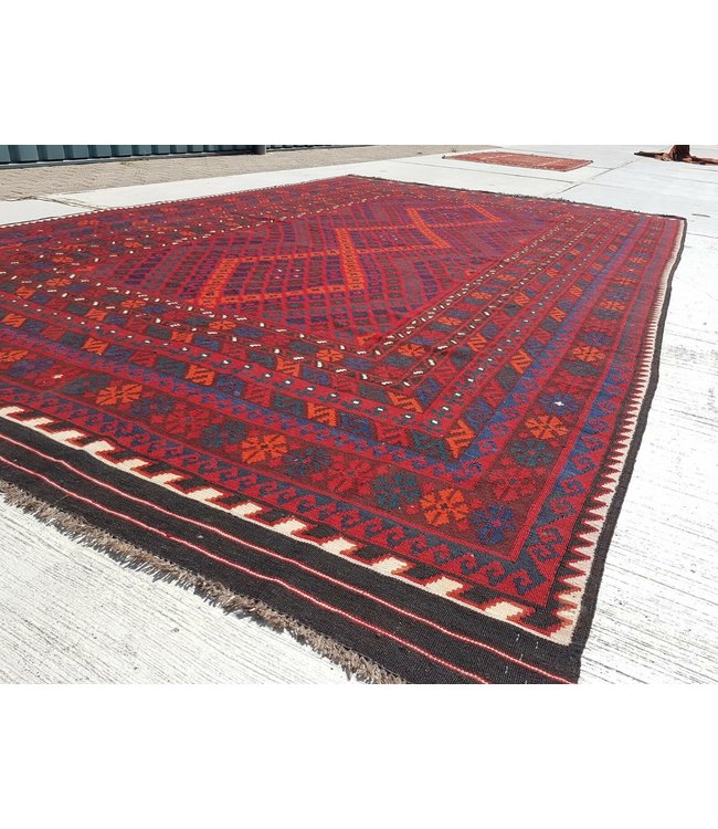 Handgewebte Orientalisch Wolle Kelim Teppich  414 x 245 cm