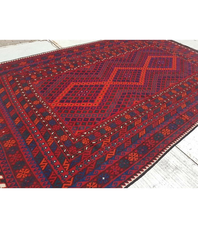 Handgemaakt Oosters Kelim Wol Vloerkleed 414 x 245 cm