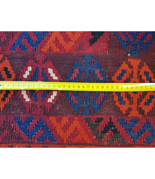 Handgemaakt Oosters Kelim Wol Vloerkleed 238 x 119 cm