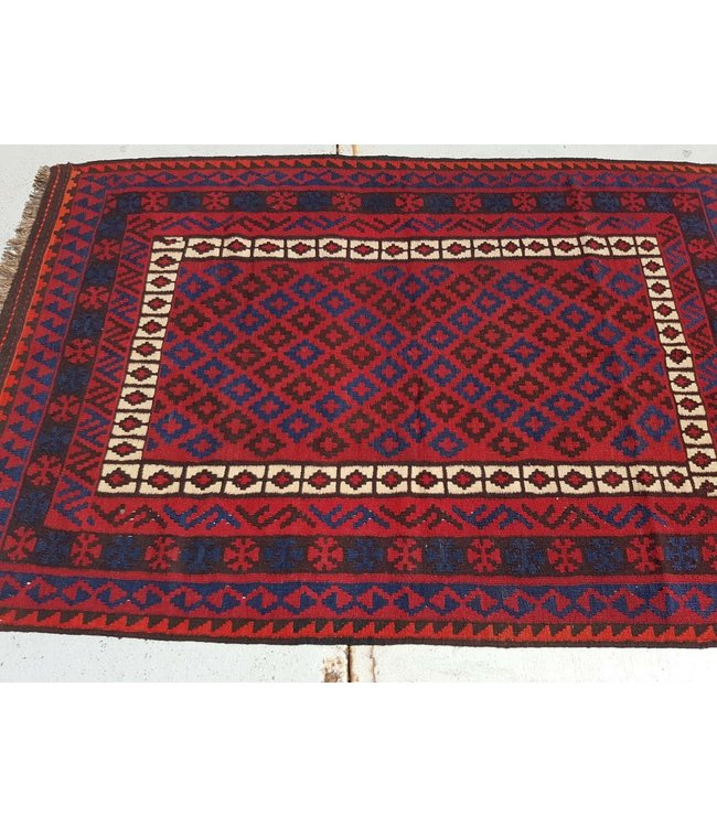Handgewebte Orientalisch Wolle Kelim Teppich 203 x 130 cm