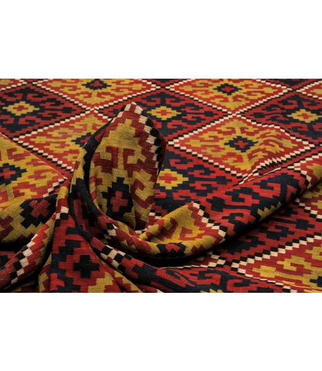 Hand Woven Afghan Wool Kilim Area Rug 492x288 cm