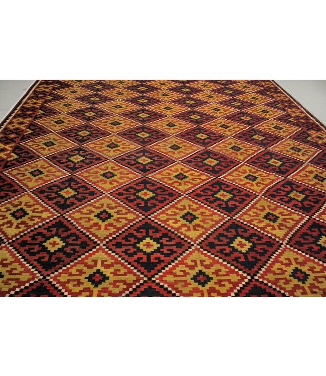 Hand Woven Afghan Wool Kilim Area Rug 492x288 cm