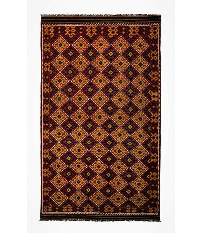 Hand Woven Afghan Wool Kilim Area Rug 492x288 cm