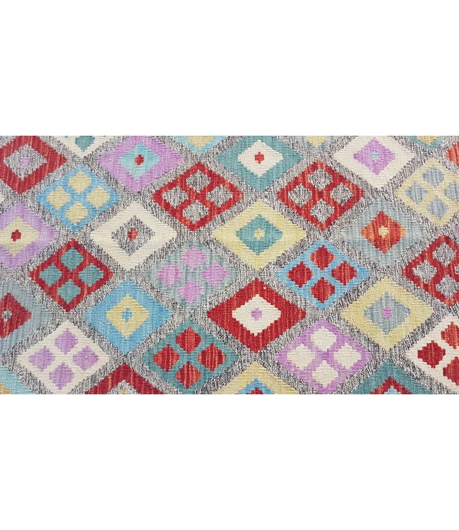 Handgemaakt Oosters Kelim Wol Vloerkleed 194x154 cm