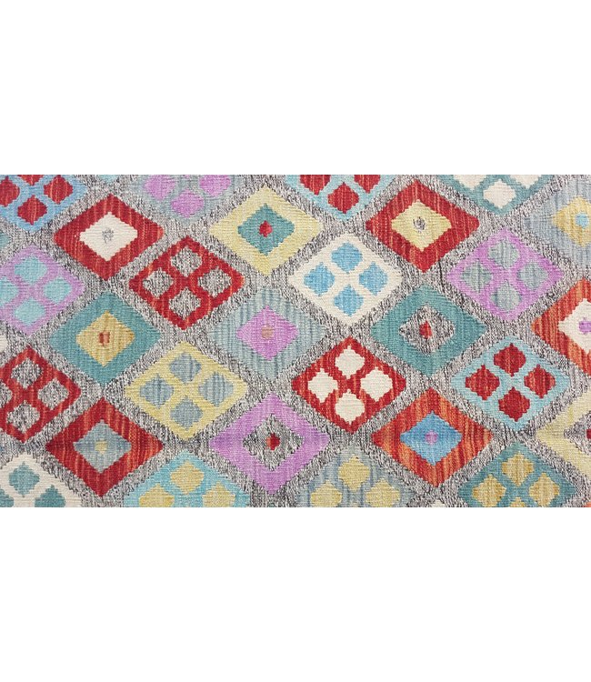 Handgewebte Orientalisch Wolle Kelim Teppich 194x154 cm